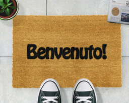 Artsy Doormats Benvenuto Doormat - Regular 60X40Cm - thumbnail 3