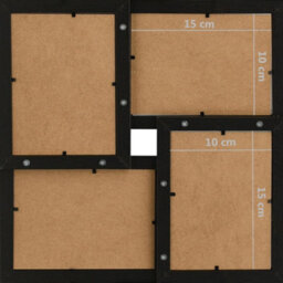 Berkfield Collage Photo Frame For 24X(10X15 Cm) Picture Black Mdf - thumbnail 7