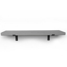Toolty Rustic Handmade Wall Shelf, Wall Mounted, 40Cm X 17.5Cm Down Design, Antique Gray, Handcrafted Vintage Style - thumbnail 3