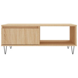 Berkfield Sturdy Coffee Table Sonoma Oak 90X60X35 Cm Engineered Wood - thumbnail 5