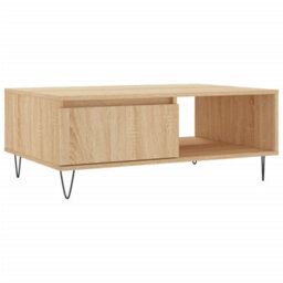 Berkfield Sturdy Coffee Table Sonoma Oak 90X60X35 Cm Engineered Wood - thumbnail 1