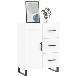 Berkfield Modern Sideboard White 69.5X34X90 Cm Engineered Wood - thumbnail 3