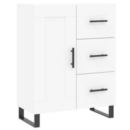 Berkfield Modern Sideboard White 69.5X34X90 Cm Engineered Wood - thumbnail 1