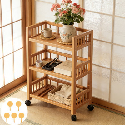 3 Tier Rolling Storage Trolley Cart With Wheels For Kitchen Bathroom Laundry Utility Organizer Rack - image 1