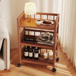 3 Tier Rolling Storage Trolley Cart With Wheels For Kitchen Bathroom Laundry Utility Organizer Rack - thumbnail 5