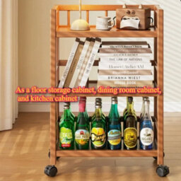 3 Tier Rolling Storage Trolley Cart With Wheels For Kitchen Bathroom Laundry Utility Organizer Rack - thumbnail 4