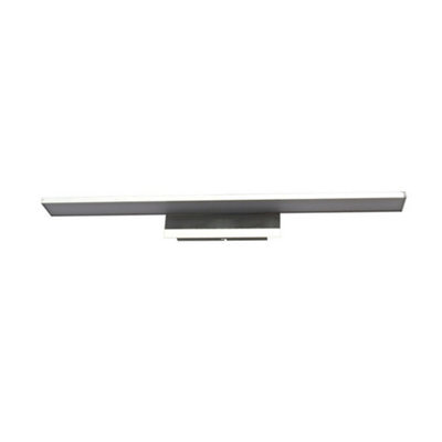 Luminosa Lighting Luminosa Modern Led Wall Lamp Chrome, Warm White 3000K 800Lm