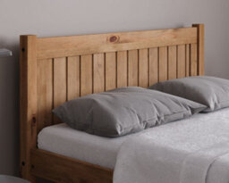 Save On Goods UK 4Ft6 Double All Pine,waxed Wood Bed Frame.wooden Shaker Style,low Footend Bedstead - thumbnail 2