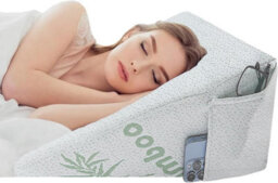 Gc Gaveno Cavailia Bed Wedge Pillow Memory Foam Bamboo Orthopaedic Back Support Pillow For Bed & Sofa  Neck Support - thumbnail 1