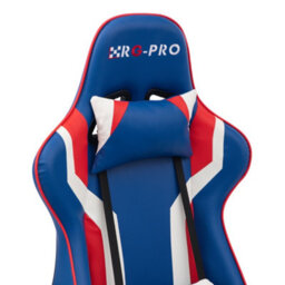 Rg-Pro Gaming Office Chair With High Back, Padded Support & Adjustable Height - Blue - thumbnail 4