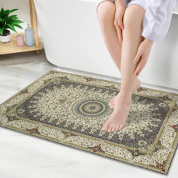 Ameha Willow Grey Cashmere Small Rugs 40X60 Cm Living Room Bedroom Doormats For Entrance Mats - thumbnail 2