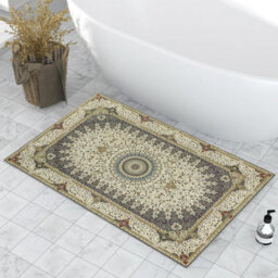 Ameha Willow Grey Cashmere Small Rugs 40X60 Cm Living Room Bedroom Doormats For Entrance Mats - thumbnail 4