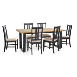 Oakham Premium Hilton 90Cm Oak Veneer Herringbone Dining Table - thumbnail 4
