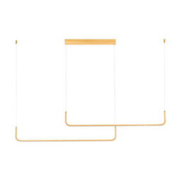 Luminosa Lighting Luminosa Strita Bar Pendant Ceiling Light Brass Gold Triac Dimmable Led 40W 2856Lm 3000K - thumbnail 1