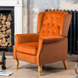 Annapoli Recliner Armchair - Orange - thumbnail 1