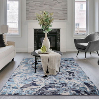Abstract Modern Easy To Clean Rug For Bed Room Living Room And Dining Room-80Cm X 150Cm - image 1