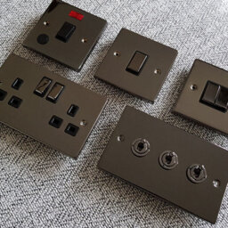 5 Pack - Black Nickel 2 Gang 2 Way Led 100W Trailing Edge Dimmer Light Switch - Se Home - thumbnail 2