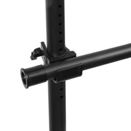 House Of Home Triple Telescopic Clothes Rail Floor To Ceiling Adjustable Wardrobe Rack Black - thumbnail 5
