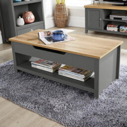Home Source Avon Hidden Storage Lift Up Coffee Table Graphite - thumbnail 5