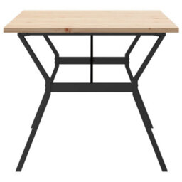 Walplus Dining Table Y-Frame 180X90X75.5 Cm Solid Wood Pine And Steel - thumbnail 5