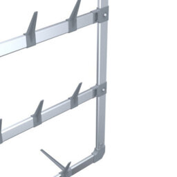 Vidaxl Hanging Shoe Rack Silver 66X13X139 Cm - thumbnail 7