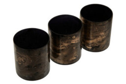 Orsina Gaia Set Of 3 Black And Gold Tealight Holders - thumbnail 2