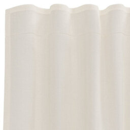 Berkfield Voile Curtains With Rod Pockets 2 Pcs Cream - thumbnail 5