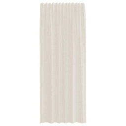 Berkfield Voile Curtains With Rod Pockets 2 Pcs Cream - thumbnail 4