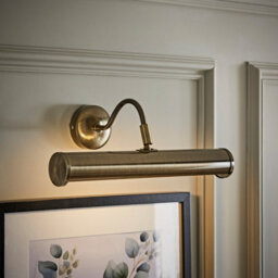 Valuelights Gemini Pair Of Antique Brass Twin Picture Wall Lights - thumbnail 2