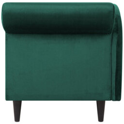 Beliani Right-Hand Chaise Longue Luiro Velvet Dark Green With Storage - thumbnail 8