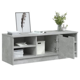 Berkfield Tv Cabinet Concrete Grey 102X35.5X36.5 Cm Engineered Wood - thumbnail 5