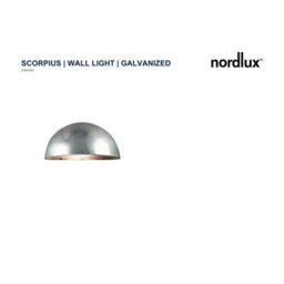 Nordlux Scorpius Outdoor Galvanized Steel Wall Light Coastal/marine Safe Silver,mains - thumbnail 5