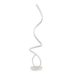 Darphe 131Cm White Spiral Led Floor Lamp With White Light, Living Room And Bedroom With Foot Switch - thumbnail 3