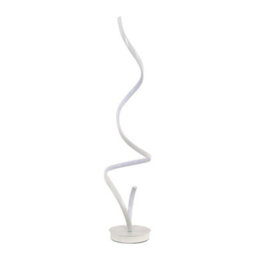 Darphe 131Cm White Spiral Led Floor Lamp With White Light, Living Room And Bedroom With Foot Switch - thumbnail 4