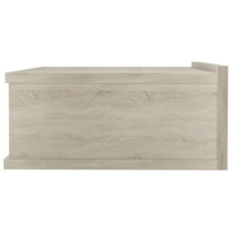 Vidaxl Floating Nightstand Sonoma Oak 40X30X15 Cm Engineered Wood - thumbnail 5