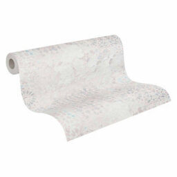 As Creation Bricoflor Floral Distressed Effect Wallpaper Tile Design In Grey, Purple Non-Woven 10.05 X 0.53 M - thumbnail 3