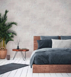 As Creation Bricoflor Floral Distressed Effect Wallpaper Tile Design In Grey, Purple Non-Woven 10.05 X 0.53 M - thumbnail 6