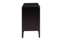 Wyld Haus Modena Large Black Ribbed Wood Sideboard With Shelving - thumbnail 5