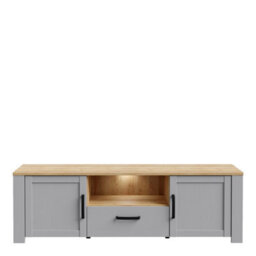 Furniture To Go Bohol Tv Unit Inc. Led Light In Riviera Oak/grey Oak - thumbnail 6
