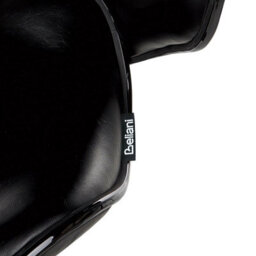 Wyld and Coco Set Of 2 Black Faux Leather Bar Chairs - 360 Swivel, Gas-Lift Adjustable Height, Iron Base - thumbnail 9