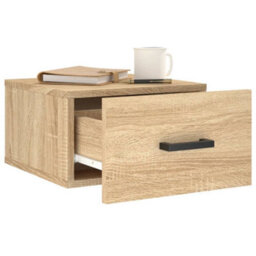 Berkfield Durable Wall-Mounted Bedside Cabinets 2 Pcs Sonoma Oak 35X35X20 Cm - thumbnail 4