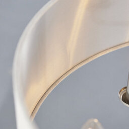 Luminosa Lighting Luminosa Highclere Single Shade Pendant Light Brushed Chrome Plate, Natural Linen - thumbnail 5