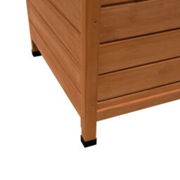 MonsterShop Small Dog Kennel Wooden Pet House Shelter - thumbnail 8