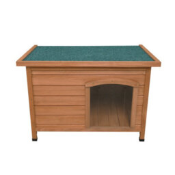MonsterShop Small Dog Kennel Wooden Pet House Shelter