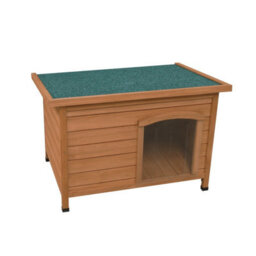 MonsterShop Small Dog Kennel Wooden Pet House Shelter - thumbnail 2