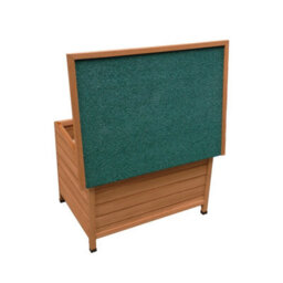 MonsterShop Small Dog Kennel Wooden Pet House Shelter - thumbnail 6