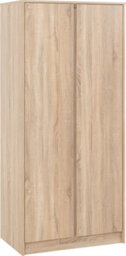 Seconique Malvern 2 Door Wardrobe In Sonoma Oak Effect Finish Hanging Rail And Shelf - thumbnail 5