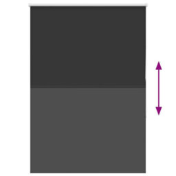 Berkfield Roller Blind Blackout Black 95X150 Cm Fabric Width 90.7 Cm Polyester - thumbnail 5