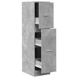 Walplus Apothecary Cabinet Concrete Grey 30X41X118 Cm Engineered Wood - thumbnail 2