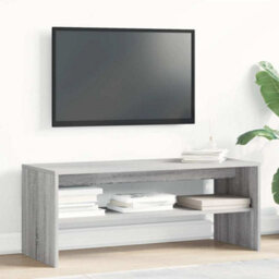 Walplus Tv Cabinet Grey Sonoma 100X40X40 Cm Engineered Wood - thumbnail 3